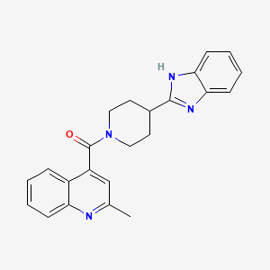 [4-(1H-benzimidazol-2-yl)piperidin-1-yl](2-methylquinolin-4-yl)methanone