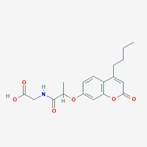 N-{2-[(4-butyl-2-oxo-2H-chromen-7-yl)oxy]propanoyl}glycine