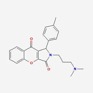 2-[3-(Dimethylamino)propyl]-1-(4-methylphenyl)-1,2-dihydrochromeno[2,3-c]pyrrole-3,9-dione