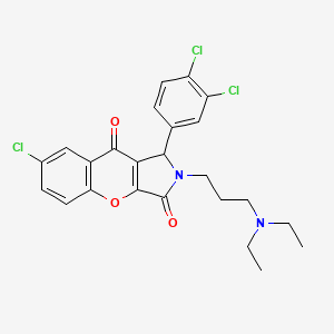 7-Chloro-1-(3,4-dichlorophenyl)-2-[3-(diethylamino)propyl]-1,2-dihydrochromeno[2,3-c]pyrrole-3,9-dione