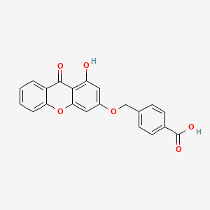 4-{[(1-hydroxy-9-oxo-9H-xanthen-3-yl)oxy]methyl}benzoic acid