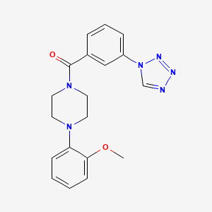 molecular formula C19H20N6O2 B11306577 [4-(2-methoxyphenyl)piperazin-1-yl][3-(1H-tetrazol-1-yl)phenyl]methanone 