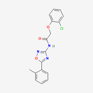 2-(2-chlorophenoxy)-N-[5-(2-methylphenyl)-1,2,4-oxadiazol-3-yl]acetamide