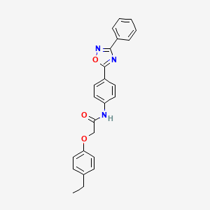 2-(4-ethylphenoxy)-N-[4-(3-phenyl-1,2,4-oxadiazol-5-yl)phenyl]acetamide