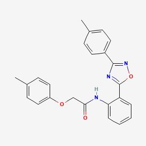 2-(4-methylphenoxy)-N-{2-[3-(4-methylphenyl)-1,2,4-oxadiazol-5-yl]phenyl}acetamide