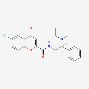 6-chloro-N-[2-(diethylamino)-2-phenylethyl]-4-oxo-4H-chromene-2-carboxamide