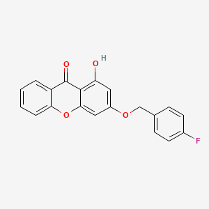 3-[(4-fluorobenzyl)oxy]-1-hydroxy-9H-xanthen-9-one