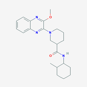 1-(3-methoxyquinoxalin-2-yl)-N-(2-methylcyclohexyl)piperidine-3-carboxamide