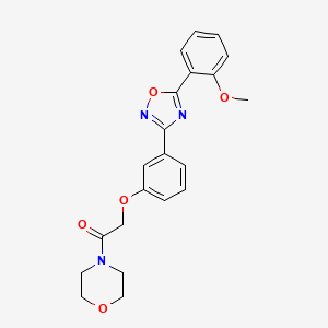 2-{3-[5-(2-Methoxyphenyl)-1,2,4-oxadiazol-3-yl]phenoxy}-1-(morpholin-4-yl)ethanone