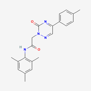 2-[5-(4-methylphenyl)-3-oxo-1,2,4-triazin-2(3H)-yl]-N-(2,4,6-trimethylphenyl)acetamide