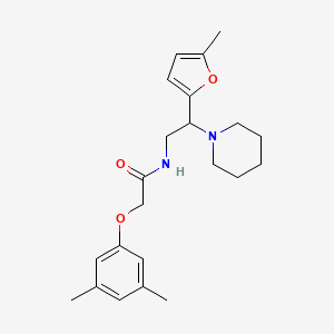 2-(3,5-dimethylphenoxy)-N-[2-(5-methylfuran-2-yl)-2-(piperidin-1-yl)ethyl]acetamide