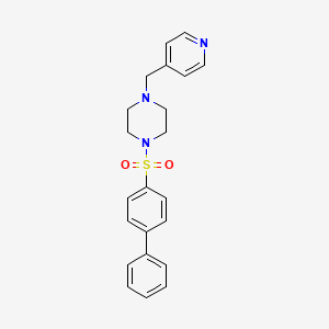 1-(Biphenyl-4-ylsulfonyl)-4-(pyridin-4-ylmethyl)piperazine