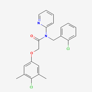 molecular formula C22H20Cl2N2O2 B11306789 N-(2-chlorobenzyl)-2-(4-chloro-3,5-dimethylphenoxy)-N-(pyridin-2-yl)acetamide 