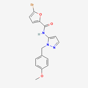 5-bromo-N-[1-(4-methoxybenzyl)-1H-pyrazol-5-yl]furan-2-carboxamide