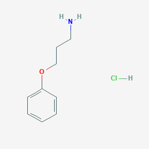 molecular formula C9H14ClNO B113068 (3-Aminopropoxy)benzene hydrochloride CAS No. 83708-39-8