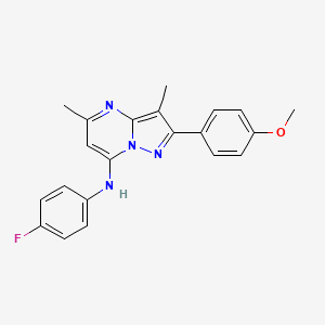 N-(4-fluorophenyl)-2-(4-methoxyphenyl)-3,5-dimethylpyrazolo[1,5-a]pyrimidin-7-amine