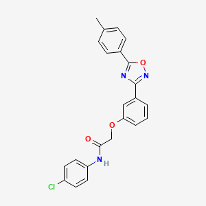 N-(4-chlorophenyl)-2-{3-[5-(4-methylphenyl)-1,2,4-oxadiazol-3-yl]phenoxy}acetamide