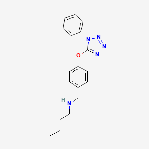 N-butyl-N-{4-[(1-phenyl-1H-tetraazol-5-yl)oxy]benzyl}amine