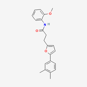 3-[5-(3,4-dimethylphenyl)furan-2-yl]-N-(2-methoxyphenyl)propanamide