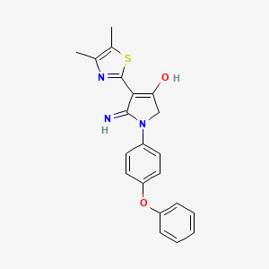 5-amino-4-(4,5-dimethyl-1,3-thiazol-2-yl)-1-(4-phenoxyphenyl)-1,2-dihydro-3H-pyrrol-3-one