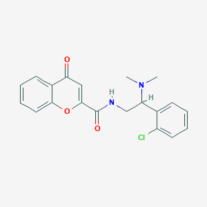 N-[2-(2-chlorophenyl)-2-(dimethylamino)ethyl]-4-oxo-4H-chromene-2-carboxamide