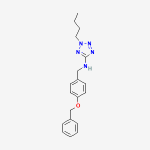 N-[4-(benzyloxy)benzyl]-2-butyl-2H-tetrazol-5-amine