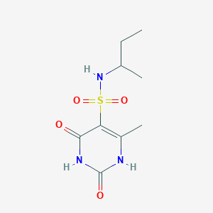 molecular formula C9H15N3O4S B11306952 N-(butan-2-yl)-2-hydroxy-4-methyl-6-oxo-1,6-dihydropyrimidine-5-sulfonamide 