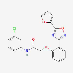 N-(3-chlorophenyl)-2-{2-[5-(furan-2-yl)-1,2,4-oxadiazol-3-yl]phenoxy}acetamide