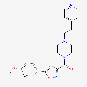 [5-(4-Methoxyphenyl)-1,2-oxazol-3-yl]{4-[2-(pyridin-4-yl)ethyl]piperazin-1-yl}methanone