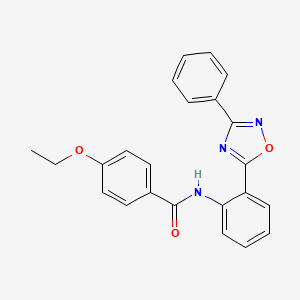 4-ethoxy-N-[2-(3-phenyl-1,2,4-oxadiazol-5-yl)phenyl]benzamide