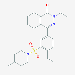 2-ethyl-4-{4-ethyl-3-[(4-methylpiperidin-1-yl)sulfonyl]phenyl}-5,6,7,8-tetrahydrophthalazin-1(2H)-one