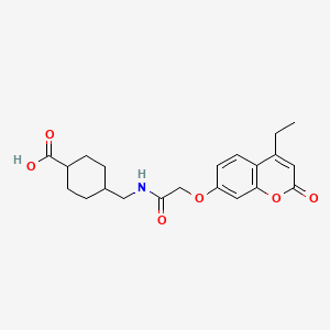 trans-4-[({[(4-ethyl-2-oxo-2H-chromen-7-yl)oxy]acetyl}amino)methyl]cyclohexanecarboxylic acid