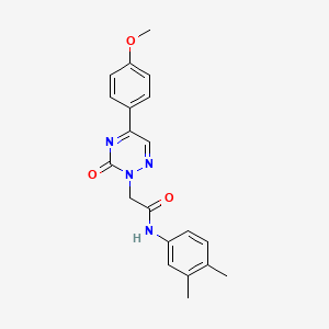 N-(3,4-dimethylphenyl)-2-[5-(4-methoxyphenyl)-3-oxo-1,2,4-triazin-2(3H)-yl]acetamide