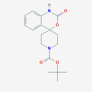 molecular formula C17H22N2O4 B113071 1'-Boc-1,2-Dihydro-2-oxo-spiro[4H-3,1-benzoxazine-4,4'-piperidine] CAS No. 84060-08-2