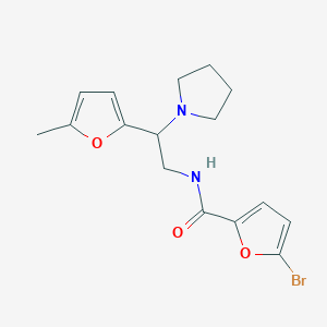 5-bromo-N-[2-(5-methylfuran-2-yl)-2-(pyrrolidin-1-yl)ethyl]furan-2-carboxamide