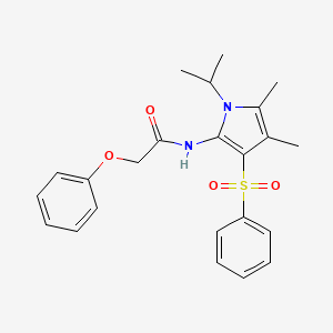 N-[4,5-dimethyl-3-(phenylsulfonyl)-1-(propan-2-yl)-1H-pyrrol-2-yl]-2-phenoxyacetamide