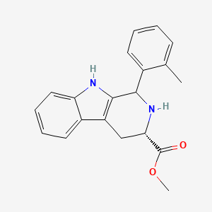 methyl (3S)-1-(2-methylphenyl)-2,3,4,9-tetrahydro-1H-beta-carboline-3-carboxylate