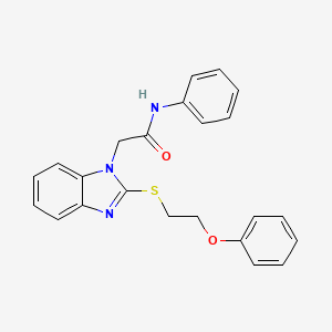 2-{2-[(2-phenoxyethyl)sulfanyl]-1H-benzimidazol-1-yl}-N-phenylacetamide