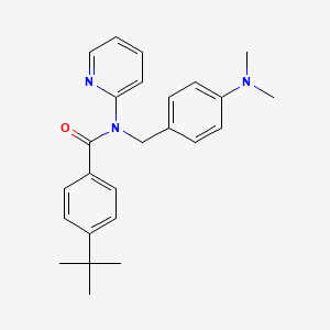 4-tert-butyl-N-[4-(dimethylamino)benzyl]-N-(pyridin-2-yl)benzamide