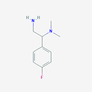 molecular formula C10H15FN2 B113073 [2-Amino-1-(4-fluorophenyl)ethyl]dimethylamine CAS No. 842954-71-6