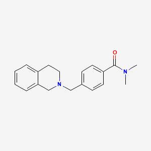 molecular formula C19H22N2O B11307307 4-(3,4-dihydroisoquinolin-2(1H)-ylmethyl)-N,N-dimethylbenzamide 