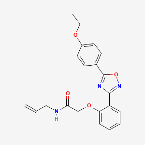 2-{2-[5-(4-ethoxyphenyl)-1,2,4-oxadiazol-3-yl]phenoxy}-N-(prop-2-en-1-yl)acetamide