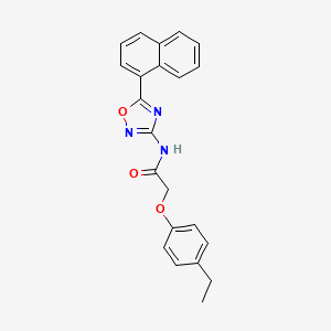 2-(4-ethylphenoxy)-N-[5-(naphthalen-1-yl)-1,2,4-oxadiazol-3-yl]acetamide