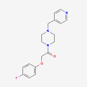 2-(4-Fluorophenoxy)-1-[4-(pyridin-4-ylmethyl)piperazin-1-yl]ethanone