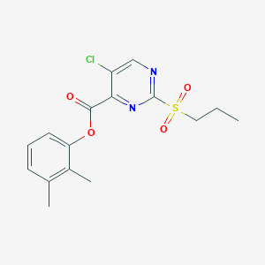 2,3-Dimethylphenyl 5-chloro-2-(propylsulfonyl)pyrimidine-4-carboxylate