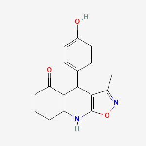 4-(4-Hydroxyphenyl)-3-methyl-4,6,7,8-tetrahydro[1,2]oxazolo[5,4-b]quinolin-5-ol