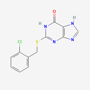 2-[(2-chlorobenzyl)sulfanyl]-9H-purin-6-ol