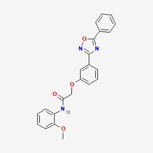 N-(2-methoxyphenyl)-2-[3-(5-phenyl-1,2,4-oxadiazol-3-yl)phenoxy]acetamide