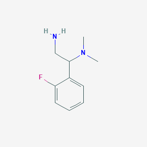 molecular formula C10H15FN2 B113074 [2-Amino-1-(2-fluorophenyl)ethyl]dimethylamine CAS No. 842954-76-1