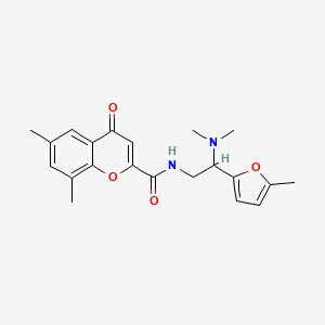 N-[2-(dimethylamino)-2-(5-methylfuran-2-yl)ethyl]-6,8-dimethyl-4-oxo-4H-chromene-2-carboxamide